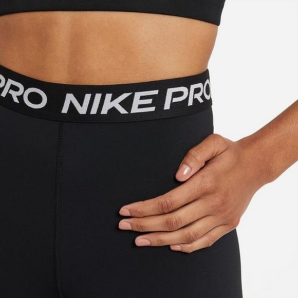 Nike Pro Black Shorts High Waist - Picture 5 of 11